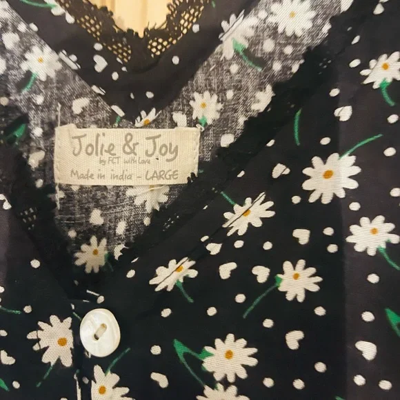 Black Floral Button-Up Dress - Picture 3 of 8